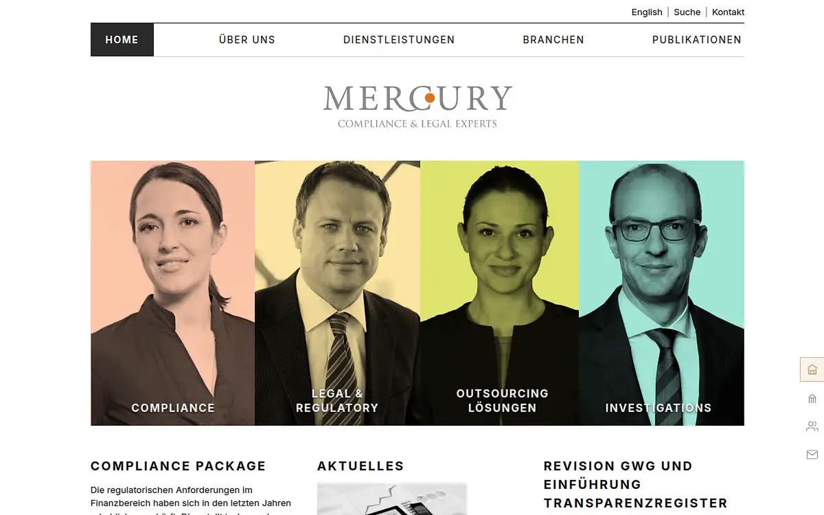 Website Mercury — Recht & Compliance